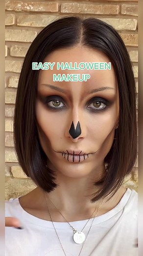 Easy Halloween Skull Makeup Tutorial