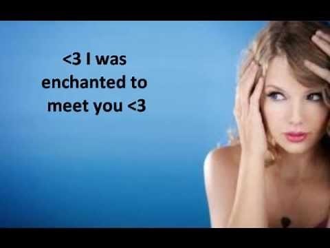 Taylor Swift - Enchanted：歌詞 中文翻譯