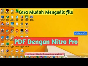 How to Easily Edit PDF Files with Nitro Pro || Hafis GT