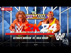 WWE 2K24 Showcase Reimagined | Ultimate Warrior vs Hulk Hogan (WrestleMania VI)