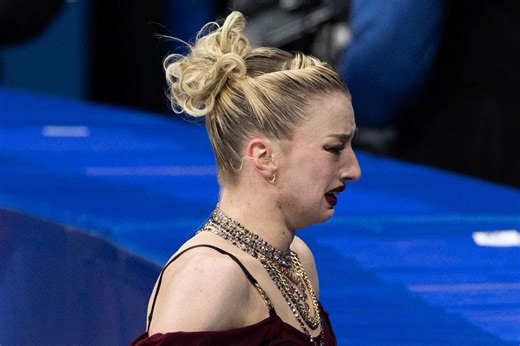 Amber Glenn reacts to Olympic rule infraction