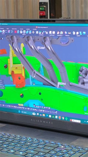 3D drawing exhaust headers after scanning! Did you know this is how we make them?