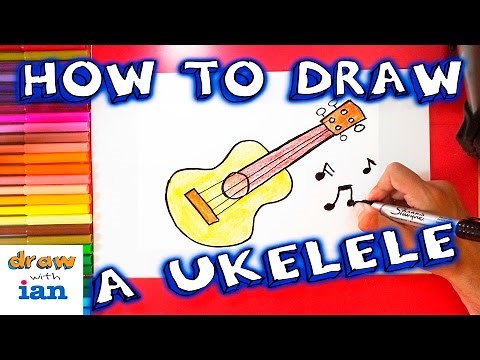 How to Draw a Cartoon Ukulele