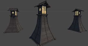 Japanese Street Lamp | 3D Exterior | Unity Asset Store