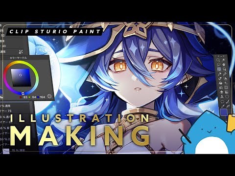 [Genshin Impact/Layla] Illustration Making 10 [CLIP STUDIO PAINT PRO]