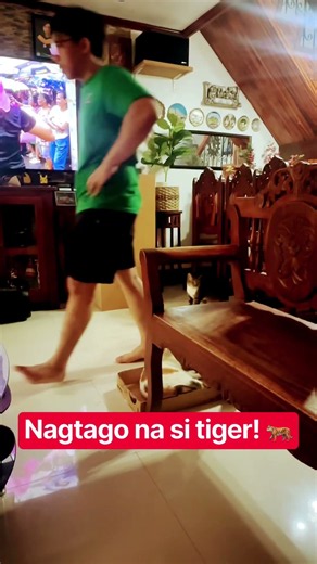 MAY PUSA DAW SA LABAS KASI SABI NI TIGER!