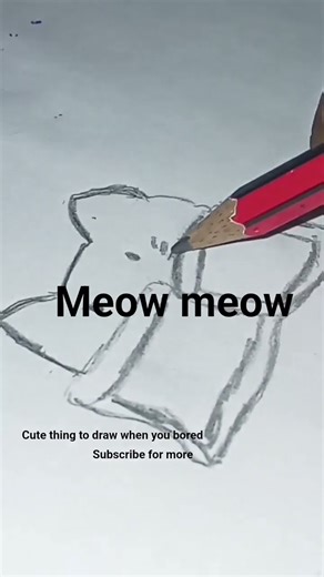 meow meow /cute cat drawing