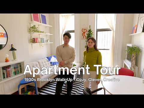 Touring a Colorful 1930s Brownstone Apartment in Brooklyn, NYC