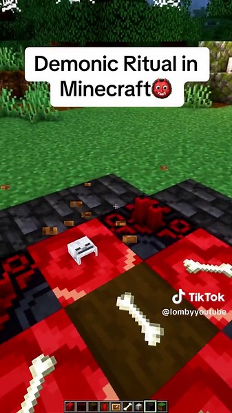 Minecraft Demonic Ritual👹 #minecraft #minecraftbuilding #minecrafttutorial #minecraftbedrock #foryou