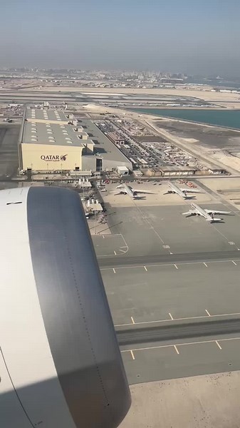Aerial Views from Airplane Window: Airports and Landscapes