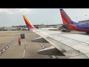 Southwest Airlines Push back,Taxi, and Takeoff Chicago Midway