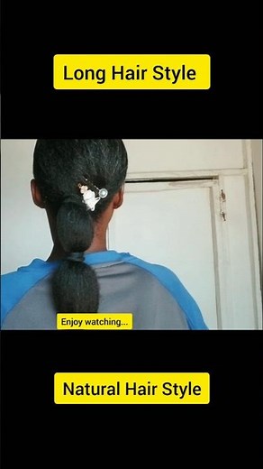 Natural hair style on long hair #naturalhair #hair #naturalhaircare
