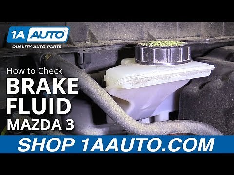 How to Check Brake Fluid Level 08-13 Mazda 3