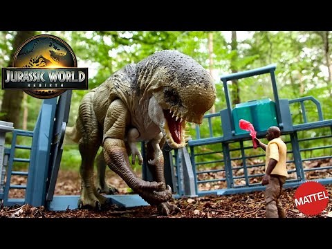 Rumble 'n Rampage Distortus Rex Jurassic World Rebirth D-Rex Mattel