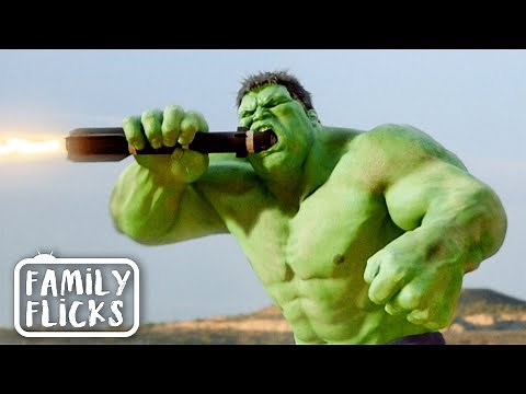 Hulk VS A Missile | The Hulk (2003) | Family Flicks