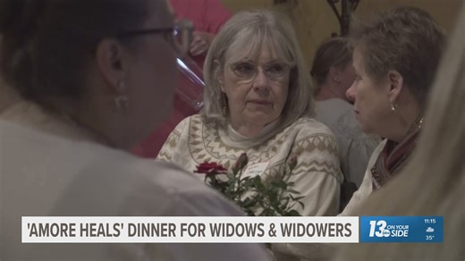 Nearly 50 widows and widowers honored with dinner ahead of Valentine's Day