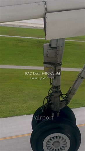 1.5K reactions · 3 comments | RAC DASH8-400 gear up & down....