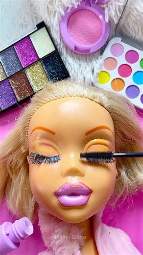 ASMR Satisfying with Unboxing & Review Mannequin Makeup Mask Purple Skincare Sounds Video Fast