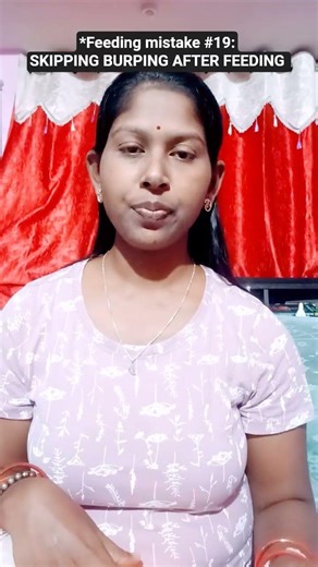 ⚠️*Feeding mistake #19: SKIPPING BURPING AFTER FEEDING