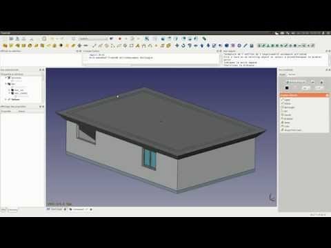 FreeCAD Arch Tutorial: Modeling a House (French)