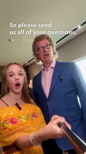 512K views · 12K reactions | Share your question below and join André and Emma on March 28 at 10:00 AM, Mexico City time, on André’s Facebook, Instagram, or YouTube! That is: 09:00 AM San Francisco 11:00 AM Chicago 12:00 PM New York 01:00 PM São Paulo 04:00 PM London 05:00 PM Paris 06:00 PM Athens 08:00 PM Dubai 11:00 PM Jakarta 00:00 AM Hong Kong (next day) 02:00 AM Brisbane (next day) 05:00 AM Auckland (next day) | André Rieu | Facebook