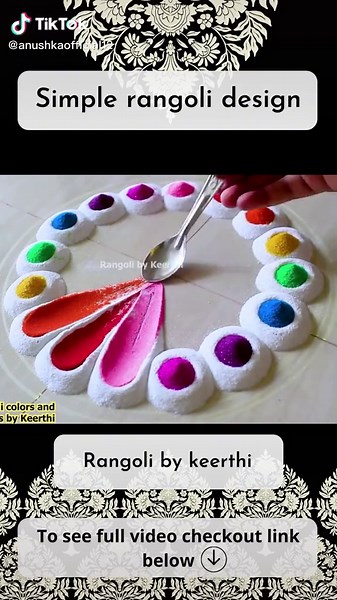 Create a Beautiful Simple Rangoli Design
