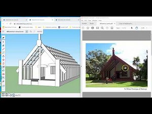 Wharenui structure using Sketchup