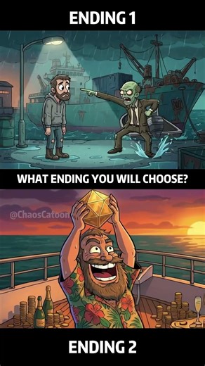 Choose ending 1 or 2: Crazy Dave Finds an Alien Infinite Crystal. Which choice will you make