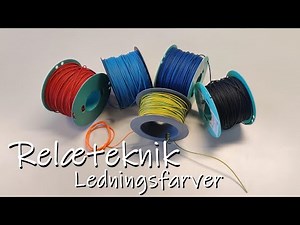 Relæteknik - Ledningsfarver
