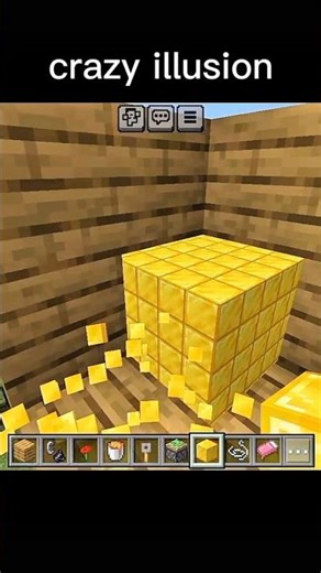 minecraft crazy illusion #minecraft #gaming #illusion #gold#alookhauge