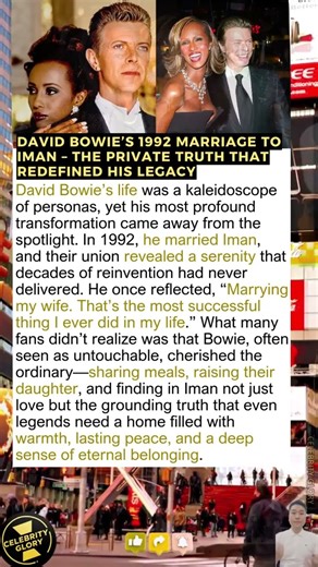 David Bowie’s 1992 Marriage to Iman – The Private Truth That Redefined His Legacy