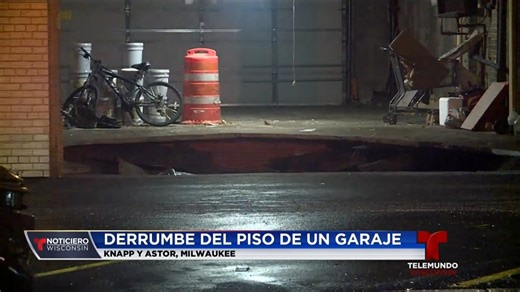 Spanish: Un garage se colapsa en Milwaukee. English: A garage collapses in Milwaukee. | Rodaris Richardson