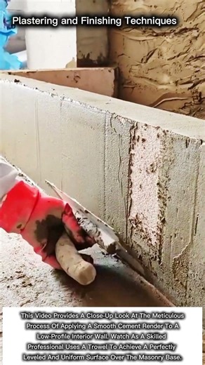 Plastering and Finishing Techniques