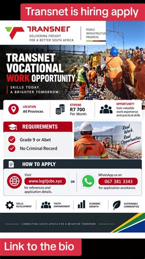 Transnet is hiring submit your application online link on bio #trending#fyp#summer28#southafricatiktok