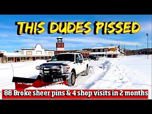 Boss Snowplow -Failure after failure in The Back Drag Pro