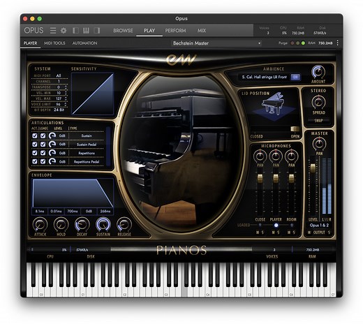 Pianos Yamaha C7 Platinum by EastWest - Piano Plugin VST3 Audio Unit AAX