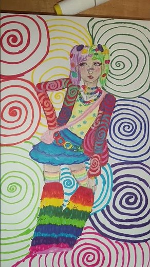 Drawing alt styles in my art style part 2 (Decora) :3 #art #altstyle