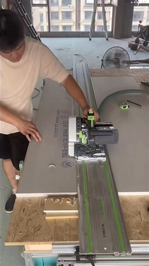 carpenter installing suspended ceiling#woodworking