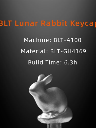 BLT Metal 3D Printed Rabbit Keycap, small and cute, designed with a cross-shaped axis for compatibility with a variety of keyboards. our ig： https://www.instagram.com/bright_laser_technologies/ our Youtobe： https://www.youtube.com/@brightlasertechnologies6141 our Tiktok： https://www.tiktok.com/@brightlaser.technologies