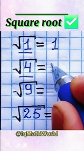SQUARE ROOTS INSTANTLY! 🤯#math #education #mathematics #squareroot