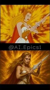 She-Ra (1985) Opening — Cartoon vs AI Live-Action Version!