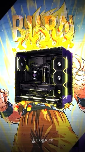 SUPER SAIYAN⚡ | Ryzen 7 9800X3D + RTX 5070 Ti | Lian Li | Best gaming PC | LogTech #custompc