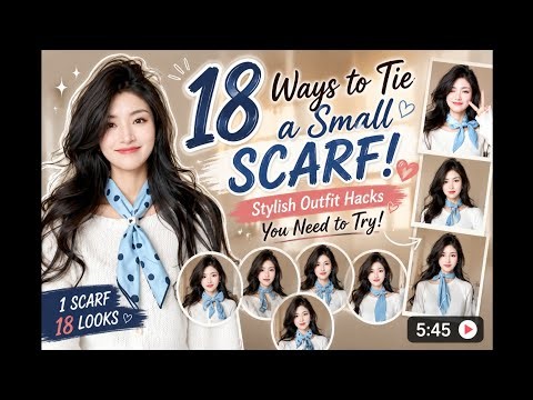 18 Ways to Tie a Small Scarf | Stylish Outfit Hacks You Need to Try!