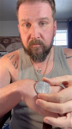 1 oz silver round coin flip!