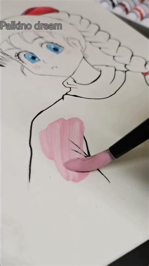 who is she? 🤔(dragon ball) #anime #animedrawing