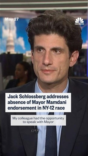 Jack Schlossberg addresses absence of Mayor Mamdani endorsement in NY-12 race