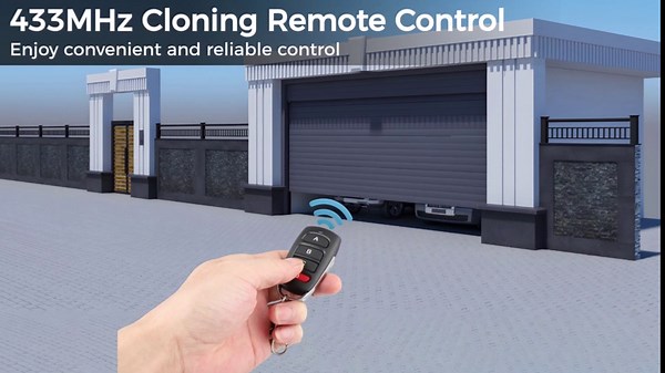 Homaisson 5 Pcs Cloning Remote Controls, Universal 433MHz Wireless Replacement Remote Controls, Copying Gate Opener Remotes for Vehicle Central Locking Systems, Electric Garage Doors