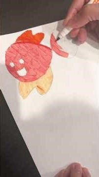 Smiling Goldfish Sticker DIY