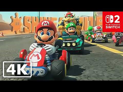 Mario Kart 9 - 4K Gameplay Trailer (Nintendo Switch 2) [2025]