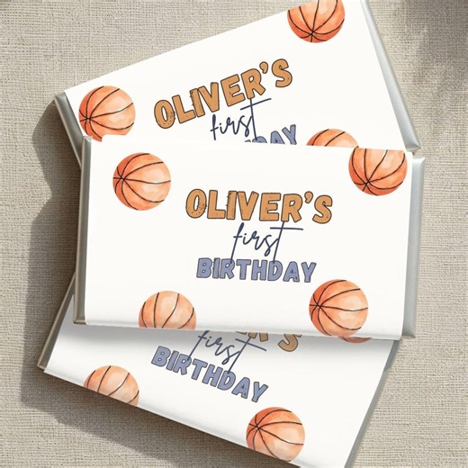Basketball Chocolate Bar Wrapper Born Two Ball Candy Wrapper Printable Birthday Party Favor Tag Rookie of the Year Party Favor - Etsy